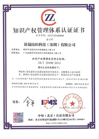 2019 Certification of the Intellectual Property System